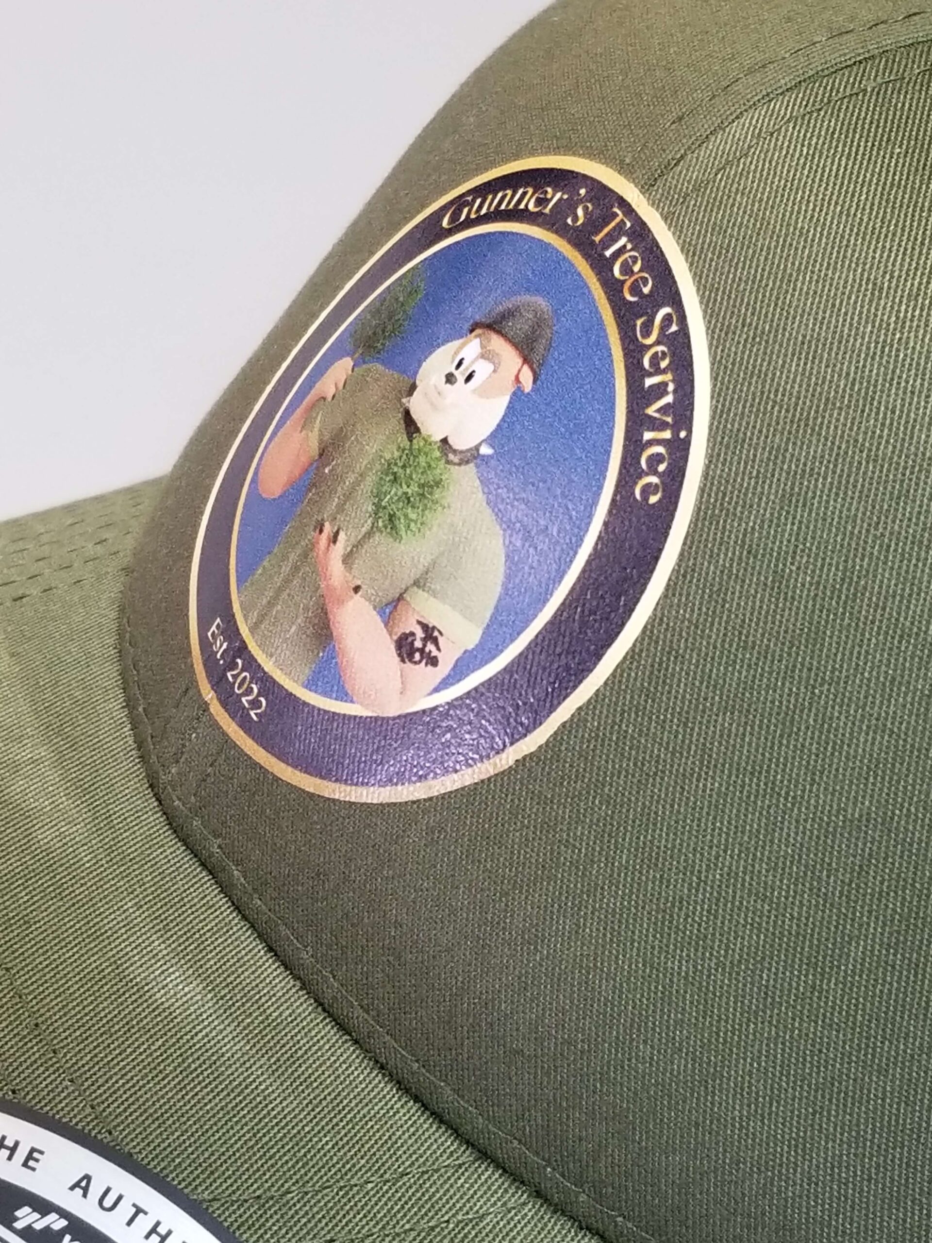 Custom Apparel logo on ball cap