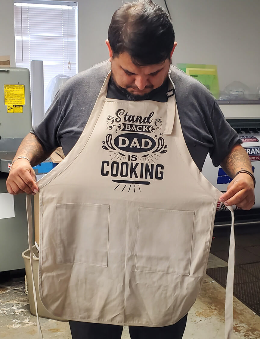 custom print apron
